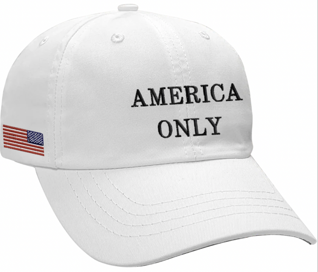 Official White America Only Hat
